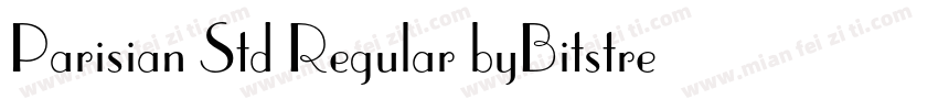 Parisian Std Regular byBitstream字体转换